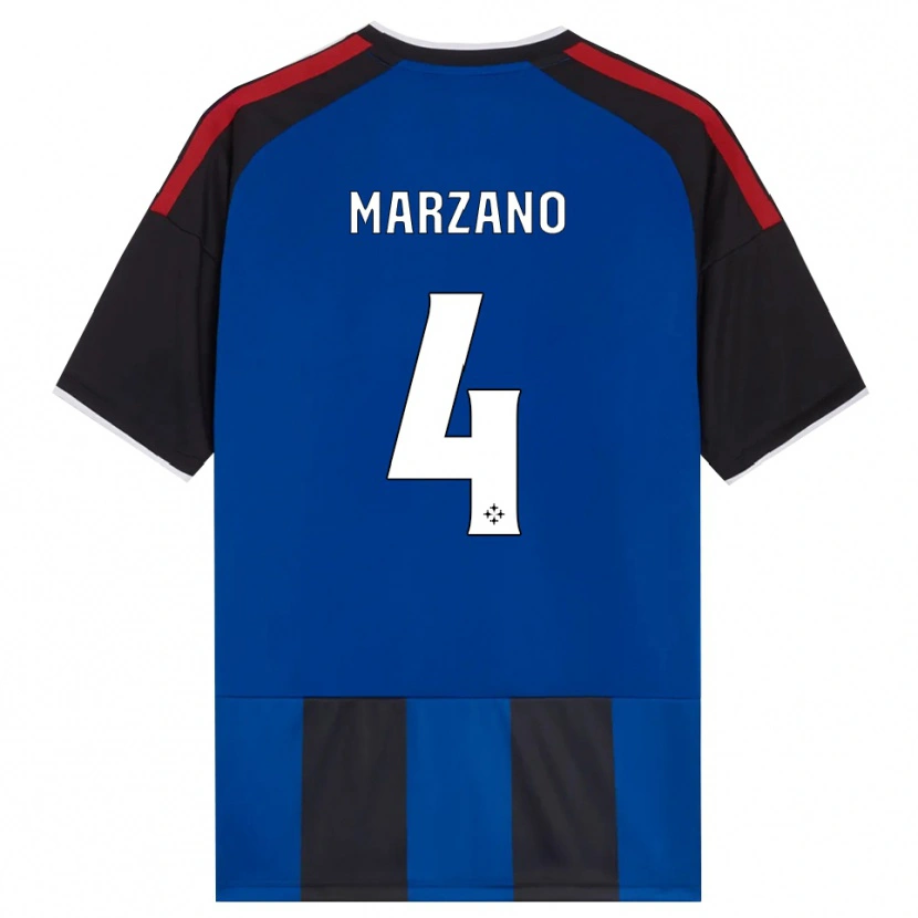 Danxen Homem Camisola Michelangelo Marzano #4 Azul Preto Branco Vermelho Principal 2026/27 Camisa Brasil