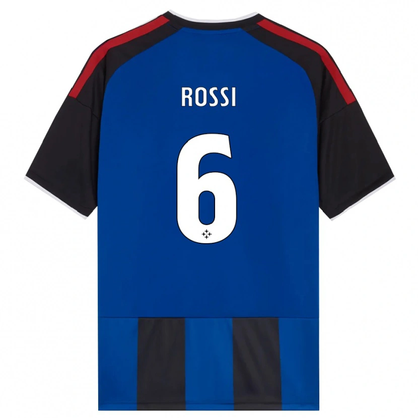 Danxen Homem Camisola Francesco Rossi #6 Azul Preto Branco Vermelho Principal 2026/27 Camisa Brasil