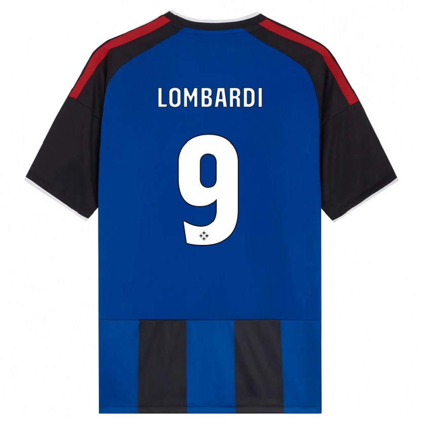 Danxen Homem Camisola Samuele Lombardi #9 Azul Preto Branco Vermelho Principal 2026/27 Camisa Brasil