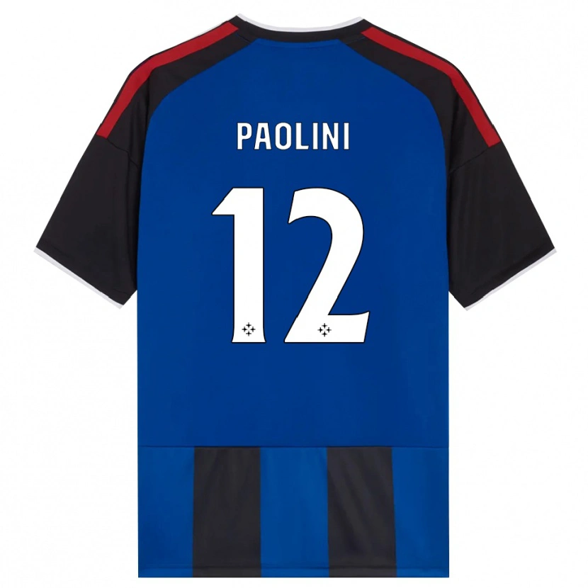 Danxen Homem Camisola Andrea Paolini #12 Azul Preto Branco Vermelho Principal 2026/27 Camisa Brasil