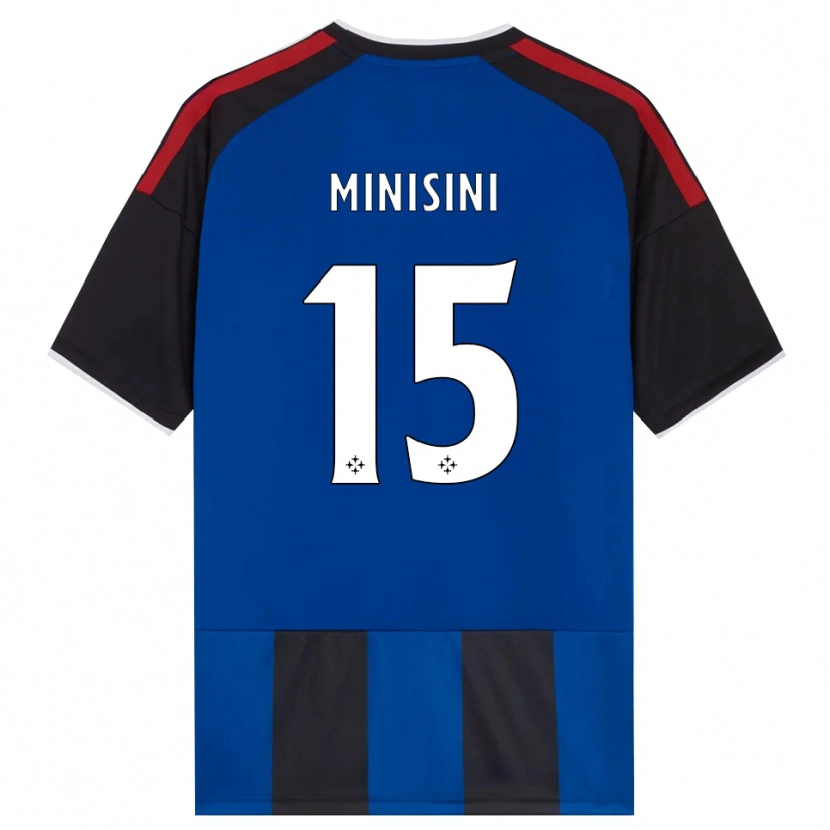 Danxen Homem Camisola Niccolò Minisini #15 Azul Preto Branco Vermelho Principal 2026/27 Camisa Brasil