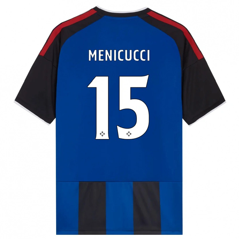 Danxen Homem Camisola Edoardo Menicucci #15 Azul Preto Branco Vermelho Principal 2026/27 Camisa Brasil