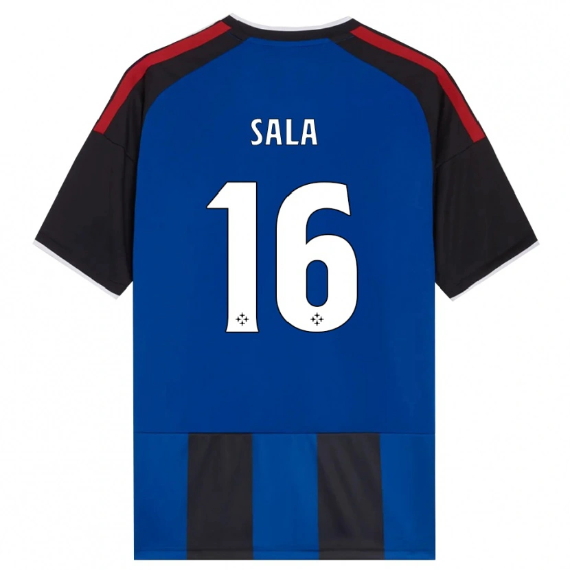 Danxen Homem Camisola Mattia Sala #16 Azul Preto Branco Vermelho Principal 2026/27 Camisa Brasil