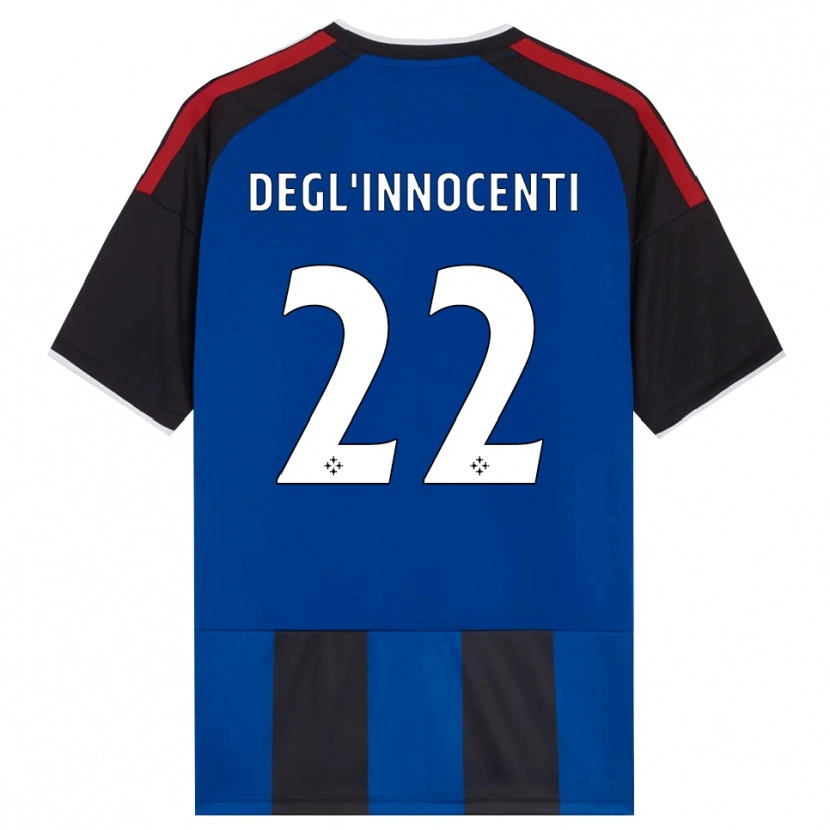 Danxen Homem Camisola Luca Degl'innocenti #22 Azul Preto Branco Vermelho Principal 2026/27 Camisa Brasil