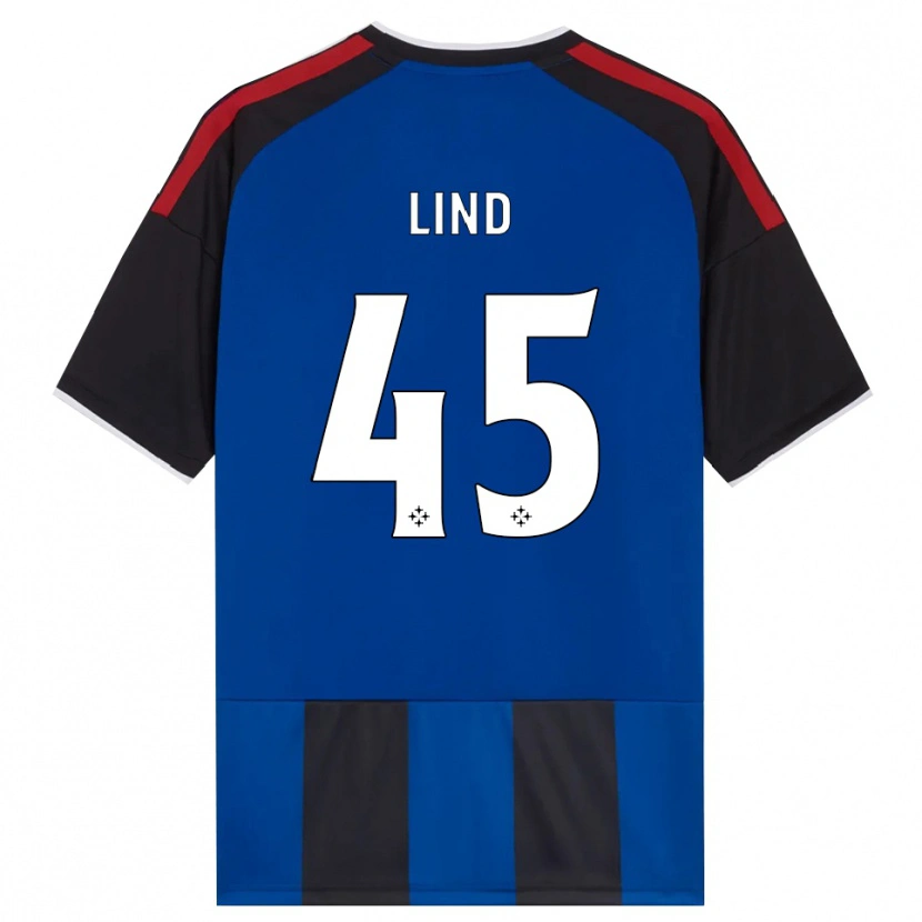 Danxen Homem Camisola Alexander Lind #45 Azul Preto Branco Vermelho Principal 2026/27 Camisa Brasil