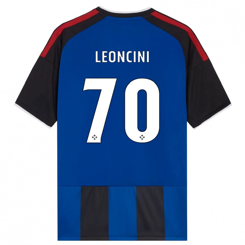 Danxen Homem Camisola Mattia Leoncini #70 Azul Preto Branco Vermelho Principal 2026/27 Camisa Brasil