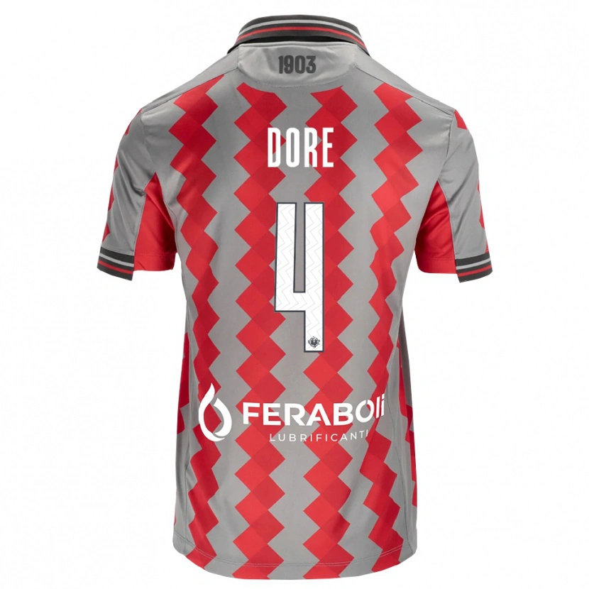 Danxen Homem Camisola Salvatore Dore #4 Cinza Vermelho Branco Principal 2026/27 Camisa Brasil