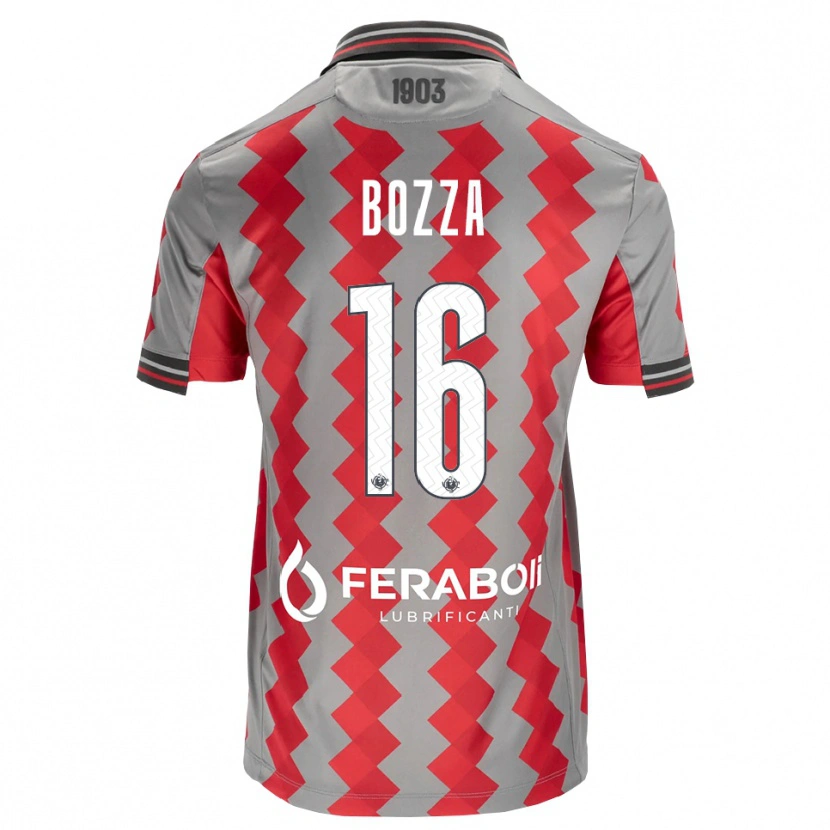 Danxen Homem Camisola Mattia Bozza #16 Cinza Vermelho Branco Principal 2026/27 Camisa Brasil