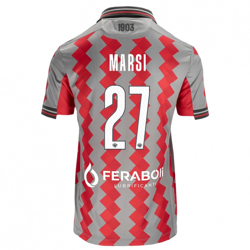 Danxen Homem Camisola Simone Marsi #27 Cinza Vermelho Branco Principal 2026/27 Camisa Brasil