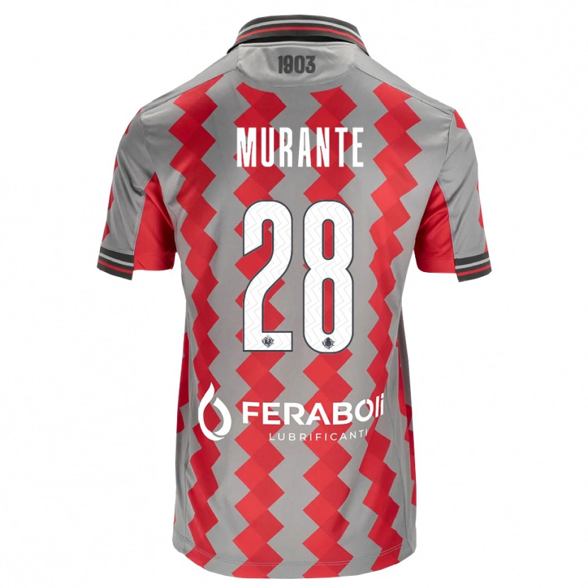 Danxen Homem Camisola Alessandro Murante #28 Cinza Vermelho Branco Principal 2026/27 Camisa Brasil