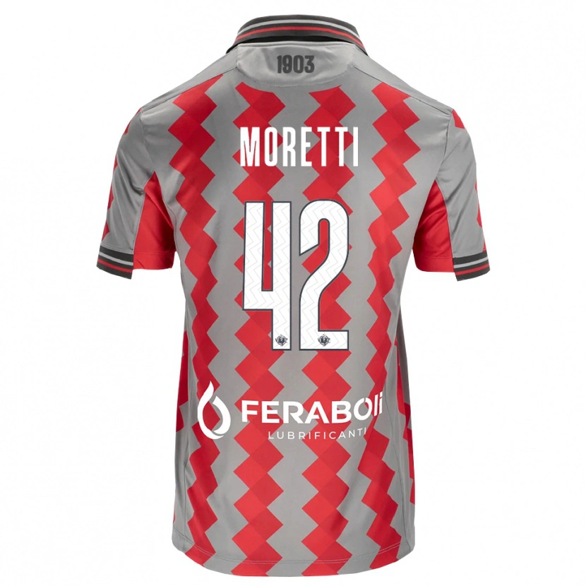 Danxen Homem Camisola Lorenzo Moretti #42 Cinza Vermelho Branco Principal 2026/27 Camisa Brasil