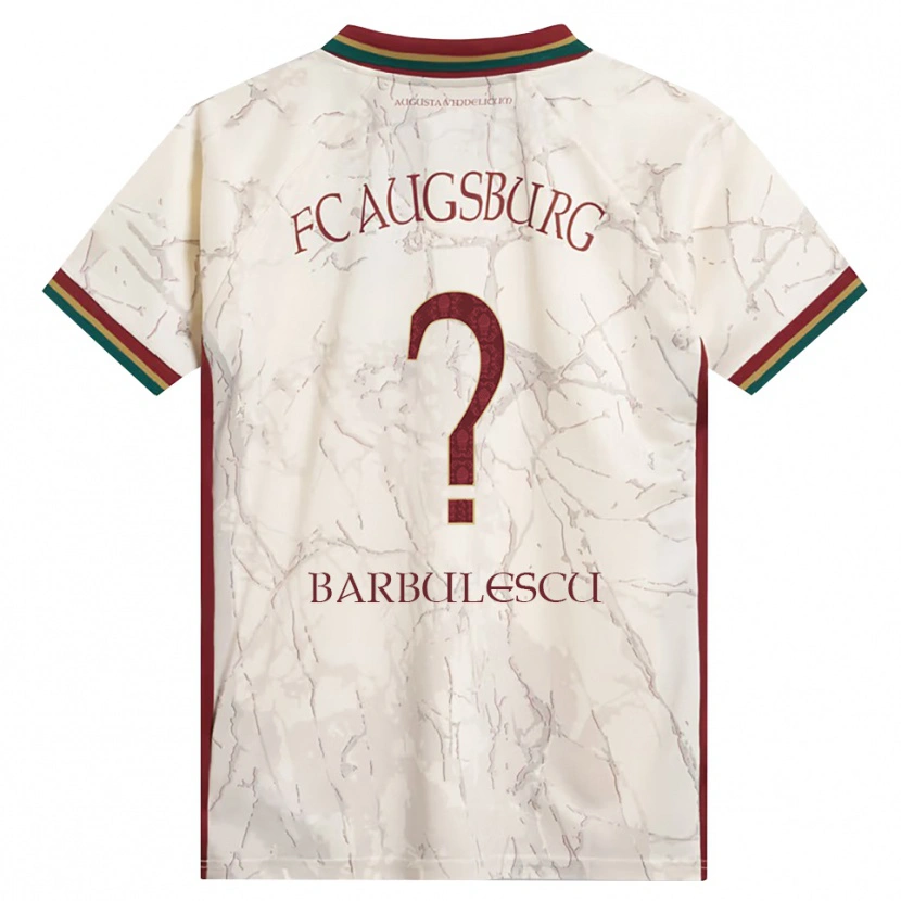 Danxen Homem Camisola Luca Bărbulescu #0 Verde Arroz Branco Bordô Principal 2026/27 Camisa Brasil
