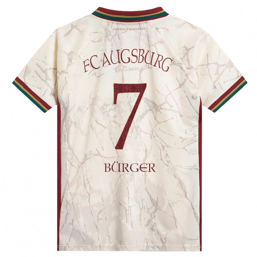 Danxen Homem Camisola Anja Bürger #7 Verde Arroz Branco Bordô Principal 2026/27 Camisa Brasil