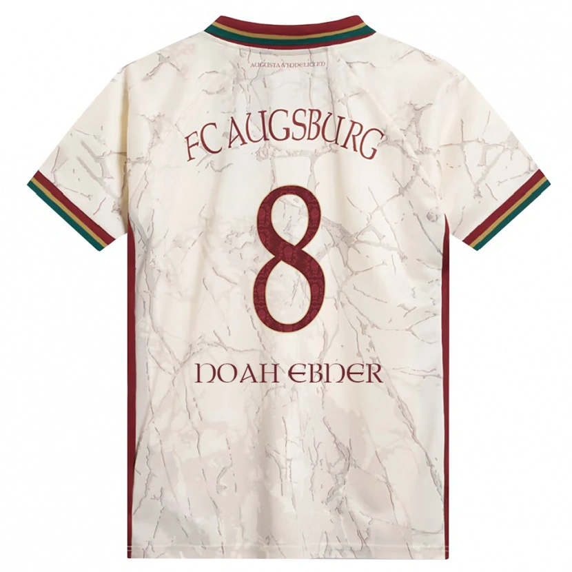 Danxen Homem Camisola Noah Ebner #8 Verde Arroz Branco Bordô Principal 2026/27 Camisa Brasil