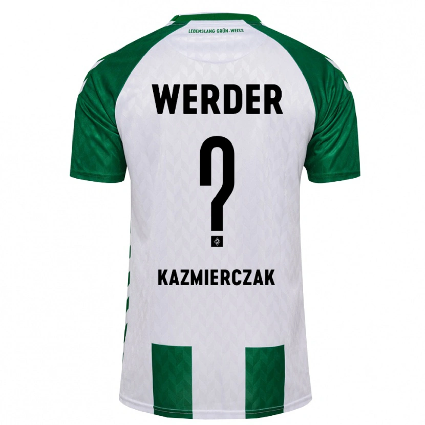Danxen Homem Camisola Daniel Kazmierczak #0 Verde Branco Principal 2026/27 Camisa Brasil