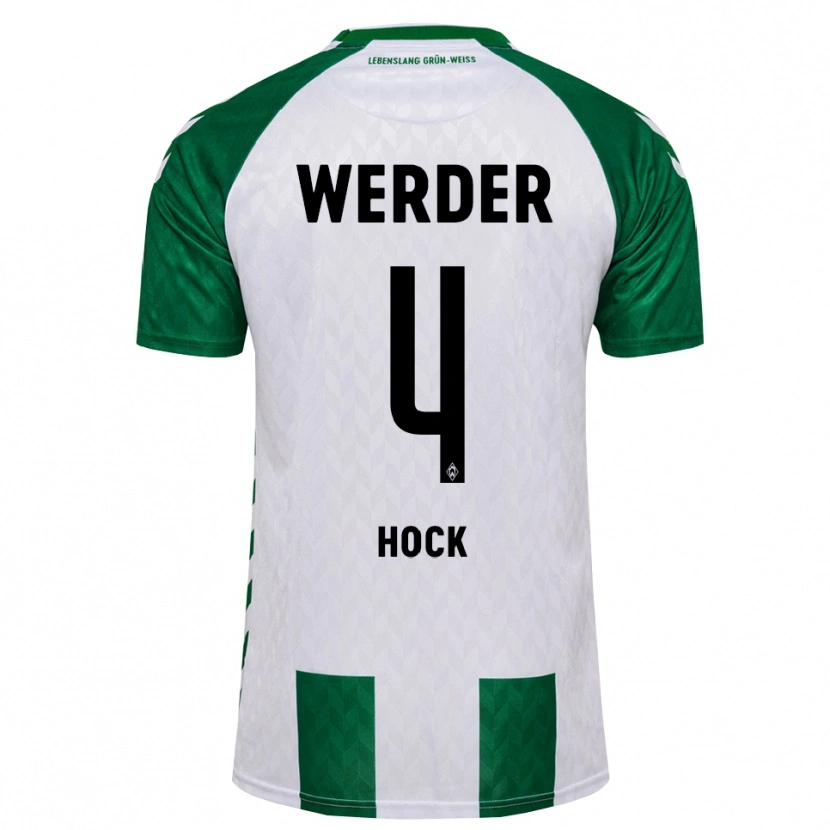 Danxen Homem Camisola Alexander Höck #4 Verde Branco Principal 2026/27 Camisa Brasil
