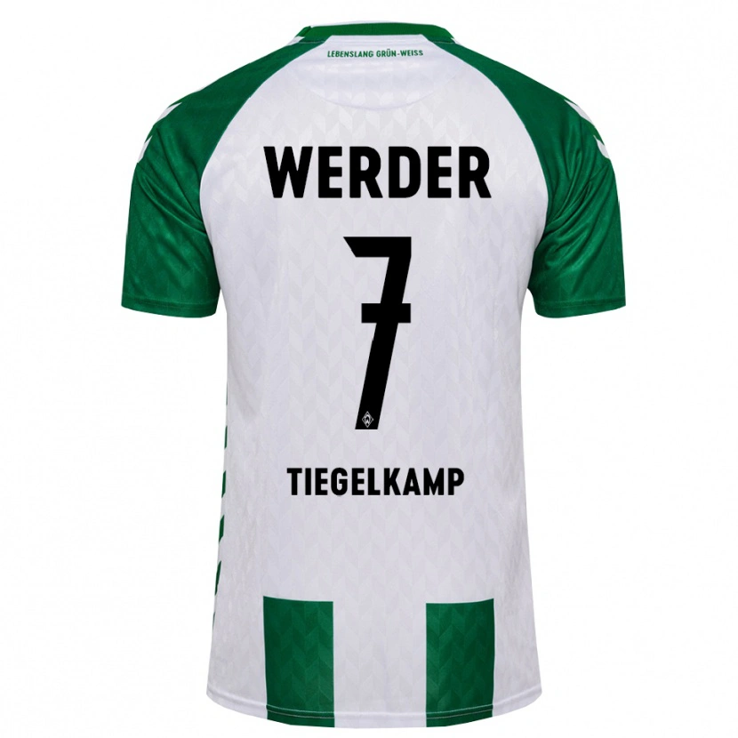 Danxen Homem Camisola Maximilian Tiegelkamp #7 Verde Branco Principal 2026/27 Camisa Brasil