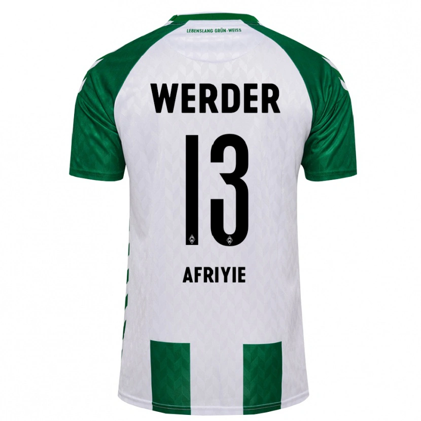 Danxen Homem Camisola Neal Afriyie #13 Verde Branco Principal 2026/27 Camisa Brasil