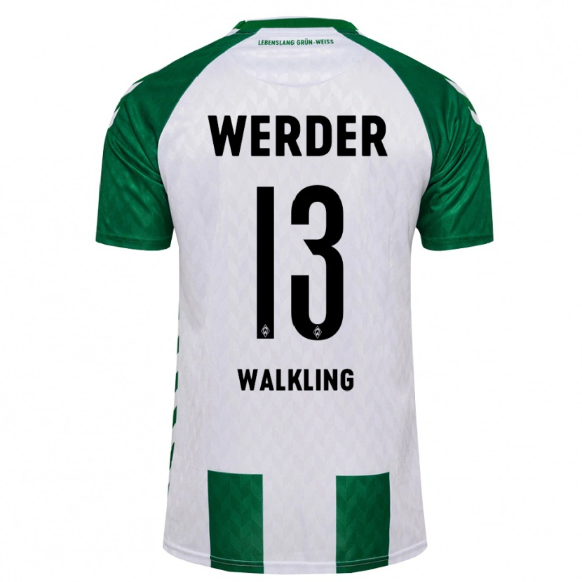Danxen Homem Camisola Ricarda Walkling #13 Verde Branco Principal 2026/27 Camisa Brasil