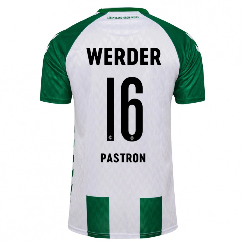 Danxen Homem Camisola Alvin Pastron #16 Verde Branco Principal 2026/27 Camisa Brasil