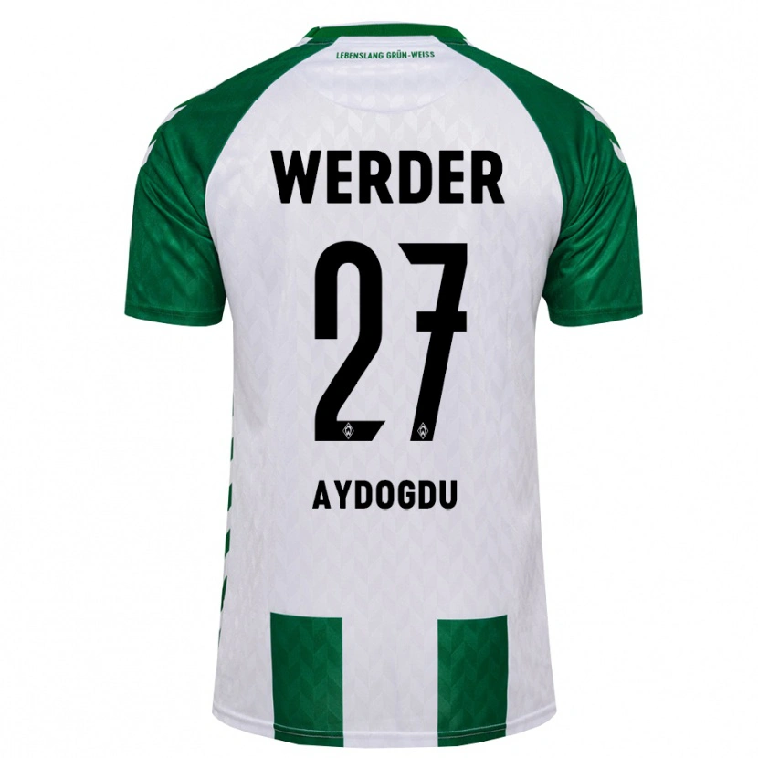 Danxen Homem Camisola Onur Aydogdu #27 Verde Branco Principal 2026/27 Camisa Brasil