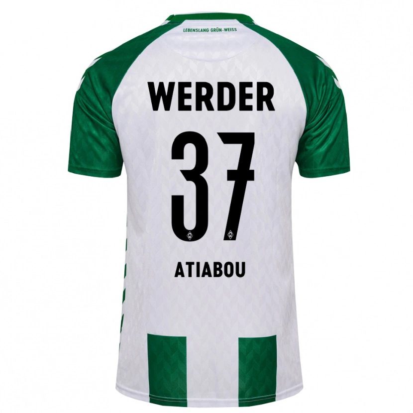 Danxen Homem Camisola Benjamin Atiabou #37 Verde Branco Principal 2026/27 Camisa Brasil
