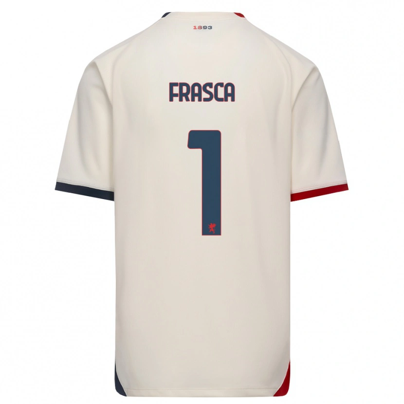 Danxen Homem Camisola Andrea Frasca #1 Branco Off-Red Alternativa 2026/27 Camisa Brasil