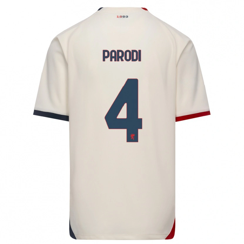 Danxen Homem Camisola Leonardo Parodi #4 Branco Off-Red Alternativa 2026/27 Camisa Brasil