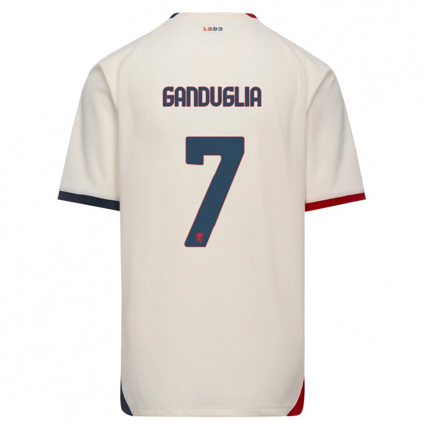 Danxen Homem Camisola Luca Ganduglia #7 Branco Off-Red Alternativa 2026/27 Camisa Brasil