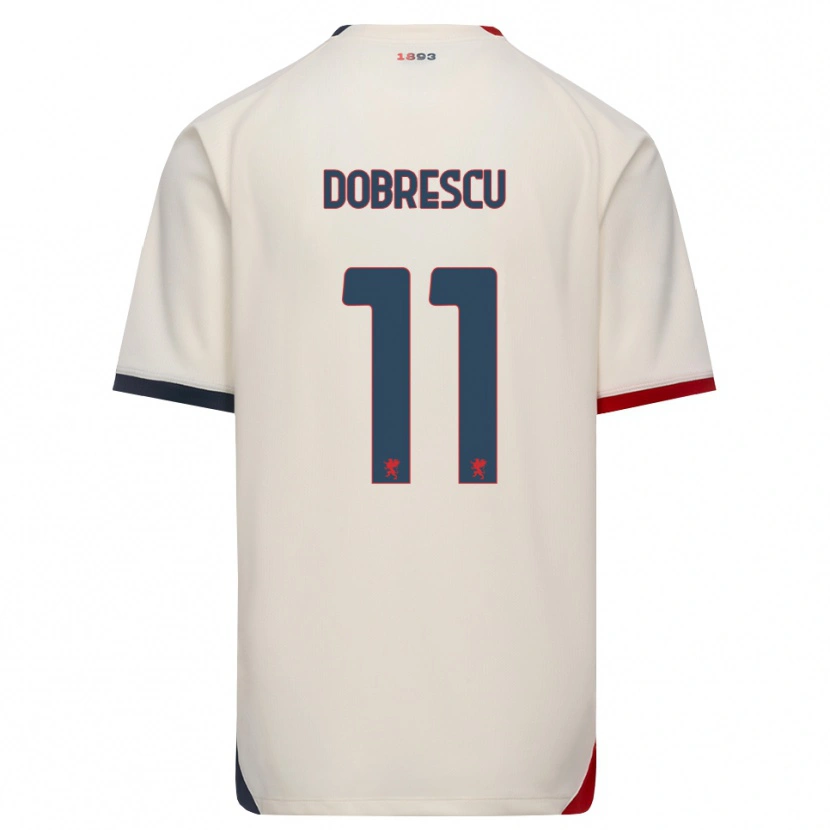 Danxen Homem Camisola Ianis Dobrescu #11 Branco Off-Red Alternativa 2026/27 Camisa Brasil