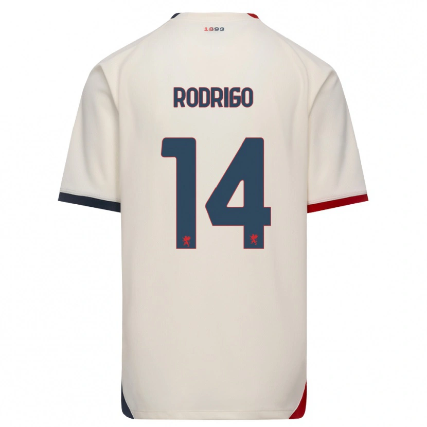 Danxen Homem Camisola Rodrigo Delgado De Albuquerque #14 Branco Off-Red Alternativa 2026/27 Camisa Brasil