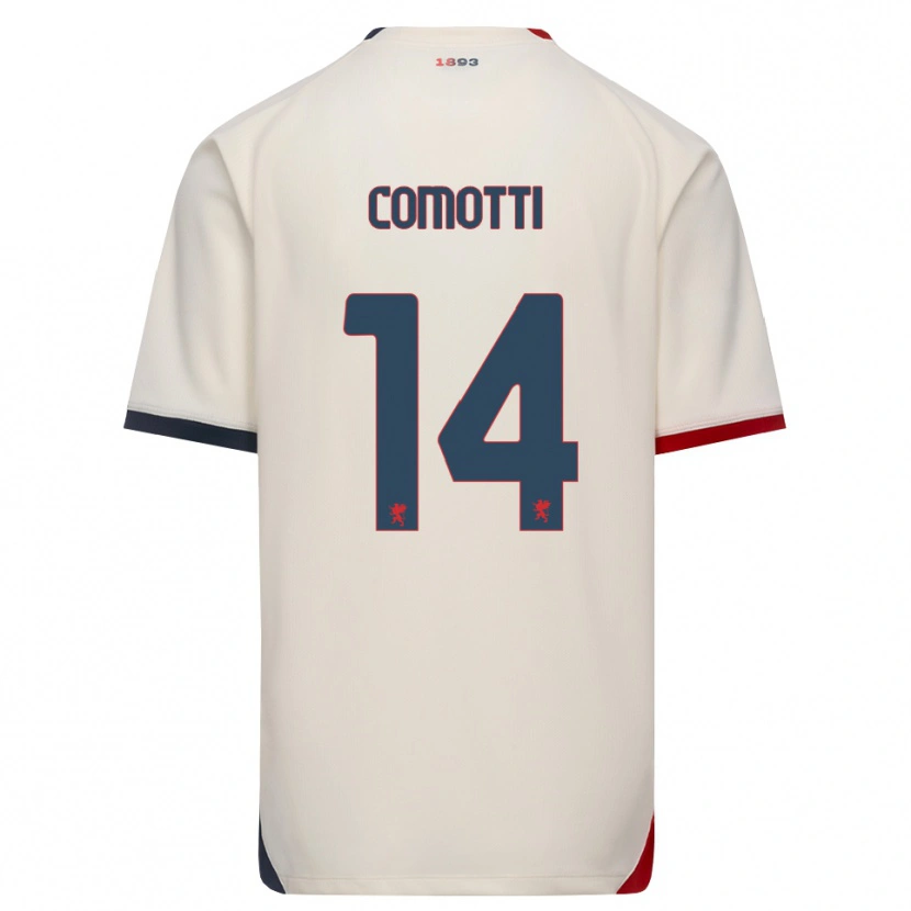 Danxen Homem Camisola Manuel Comotti #14 Branco Off-Red Alternativa 2026/27 Camisa Brasil