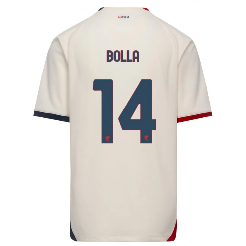 Danxen Homem Camisola Nicolò Bolla #14 Branco Off-Red Alternativa 2026/27 Camisa Brasil