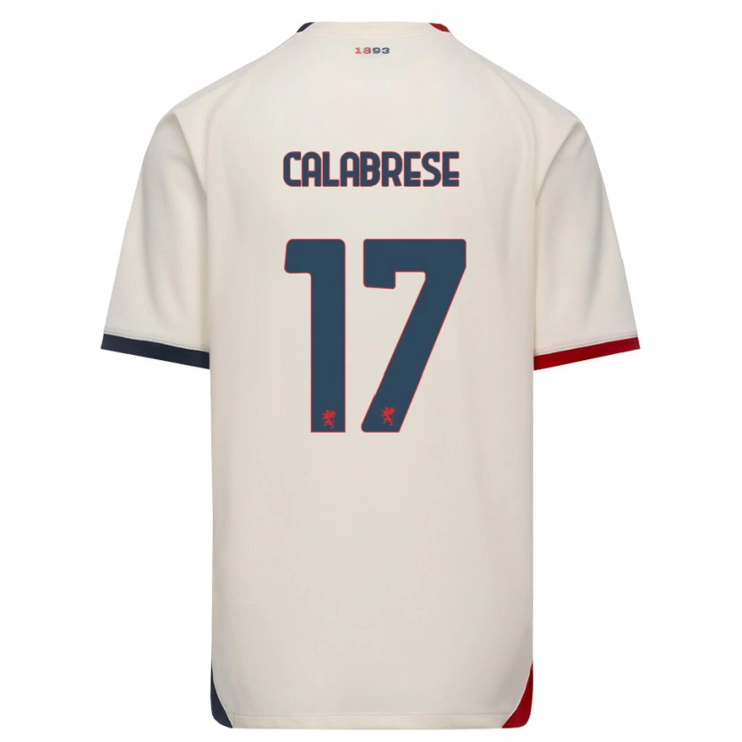 Danxen Homem Camisola Filippo Calabrese #17 Branco Off-Red Alternativa 2026/27 Camisa Brasil
