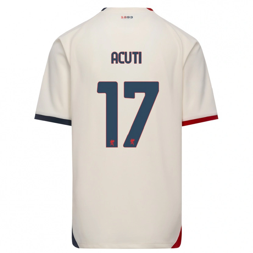 Danxen Homem Camisola Arianna Acuti #17 Branco Off-Red Alternativa 2026/27 Camisa Brasil