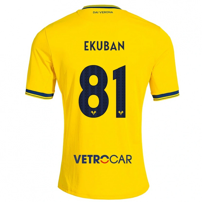 Danxen Homem Camisola Caleb Ekuban #81 Amarelo Vermelho Alternativa 2026/27 Camisa Brasil