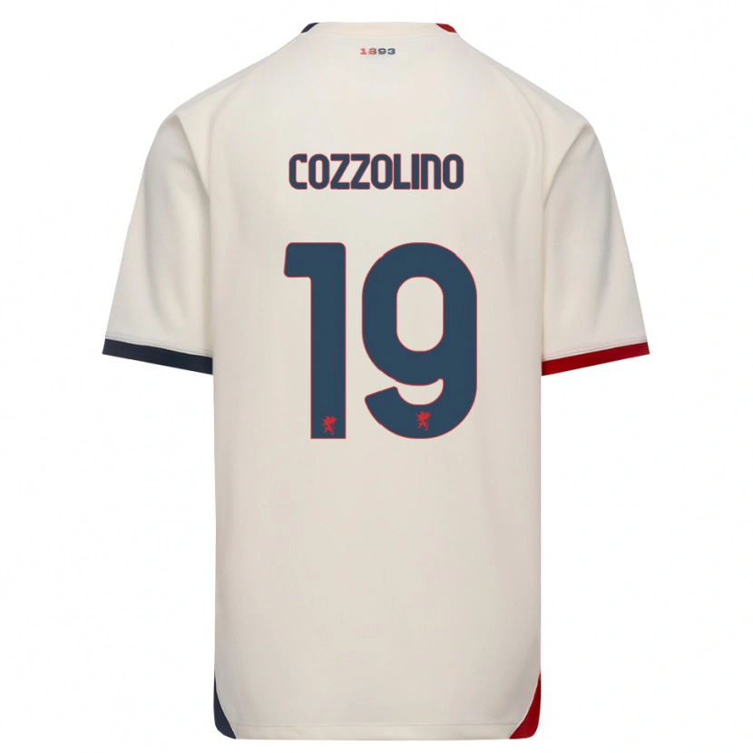 Danxen Homem Camisola Carmine Cozzolino #19 Branco Off-Red Alternativa 2026/27 Camisa Brasil