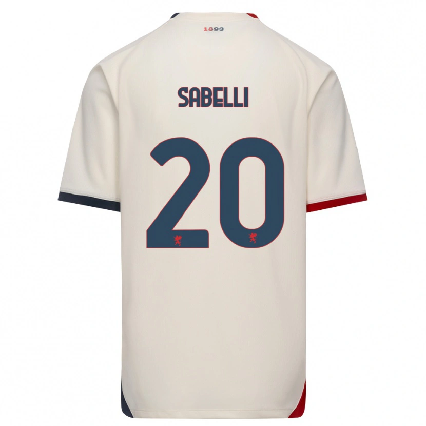 Danxen Homem Camisola Stefano Sabelli #20 Branco Off-Red Alternativa 2026/27 Camisa Brasil