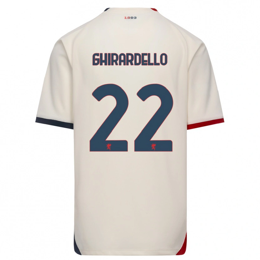 Danxen Homem Camisola Tommaso Ghirardello #22 Branco Off-Red Alternativa 2026/27 Camisa Brasil