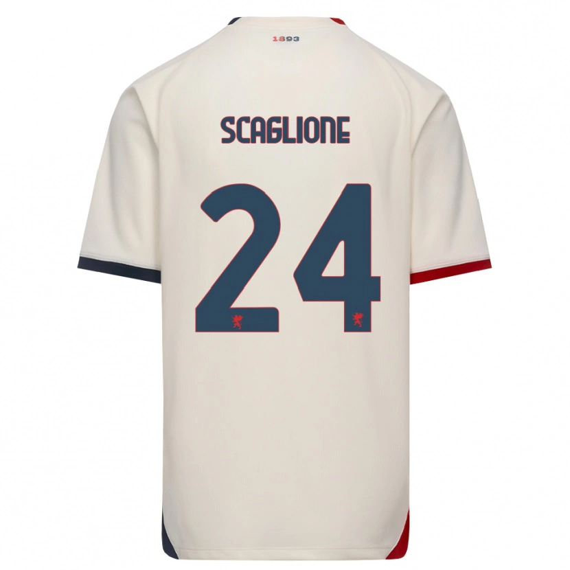 Danxen Homem Camisola Roberto Scaglione #24 Branco Off-Red Alternativa 2026/27 Camisa Brasil