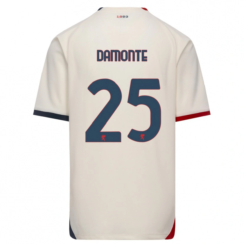 Danxen Homem Camisola Lorenzo Damonte #25 Branco Off-Red Alternativa 2026/27 Camisa Brasil