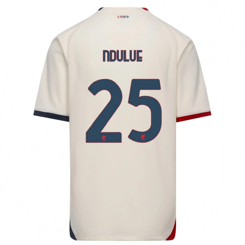 Danxen Homem Camisola Daniel Ndulue #25 Branco Off-Red Alternativa 2026/27 Camisa Brasil