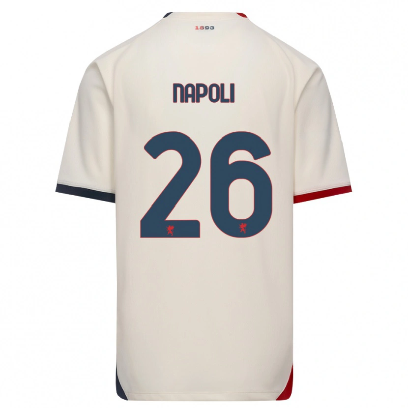 Danxen Homem Camisola Pietro Napoli #26 Branco Off-Red Alternativa 2026/27 Camisa Brasil
