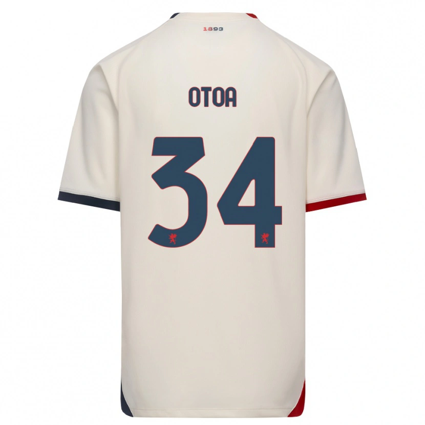 Danxen Homem Camisola Sebastian Otoa #34 Branco Off-Red Alternativa 2026/27 Camisa Brasil