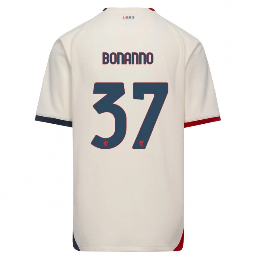 Danxen Homem Camisola Giuseppe Bonanno #37 Branco Off-Red Alternativa 2026/27 Camisa Brasil