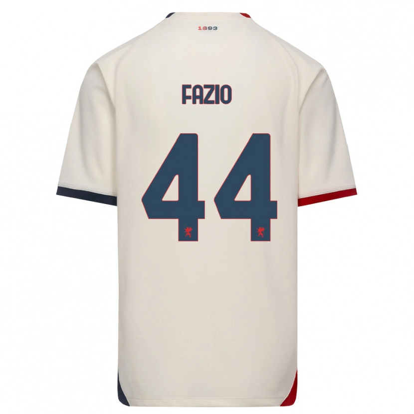 Danxen Homem Camisola Agostino Fazio #44 Branco Off-Red Alternativa 2026/27 Camisa Brasil