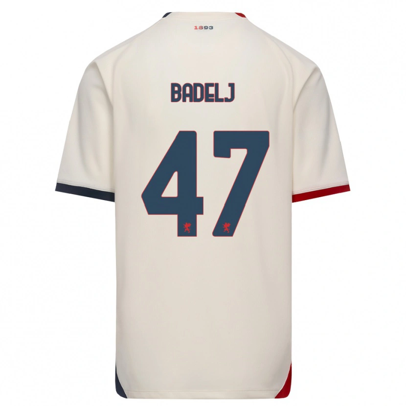 Danxen Homem Camisola Milan Badelj #47 Branco Off-Red Alternativa 2026/27 Camisa Brasil