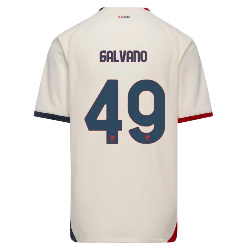 Danxen Homem Camisola Cristian Galvano #49 Branco Off-Red Alternativa 2026/27 Camisa Brasil