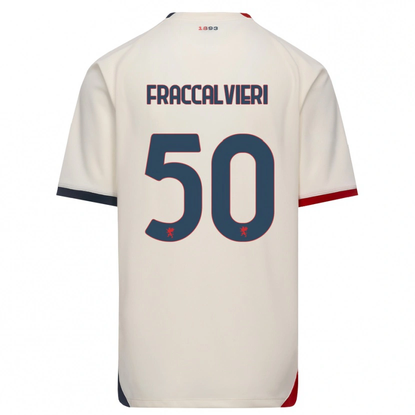 Danxen Homem Camisola Michele Fraccalvieri #50 Branco Off-Red Alternativa 2026/27 Camisa Brasil