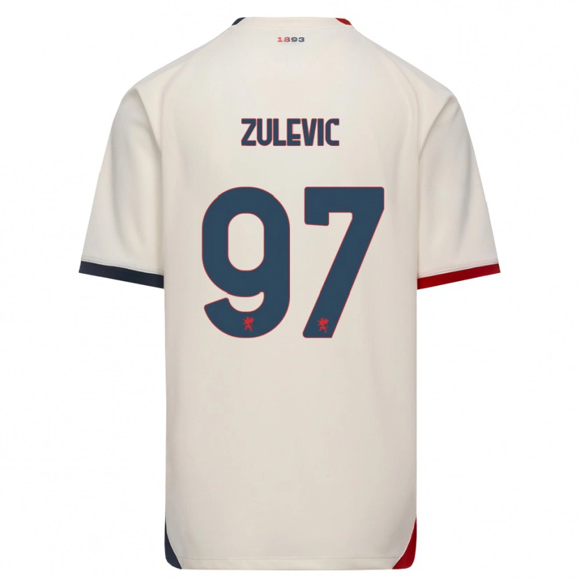 Danxen Homem Camisola Adam Zulevic #97 Branco Off-Red Alternativa 2026/27 Camisa Brasil